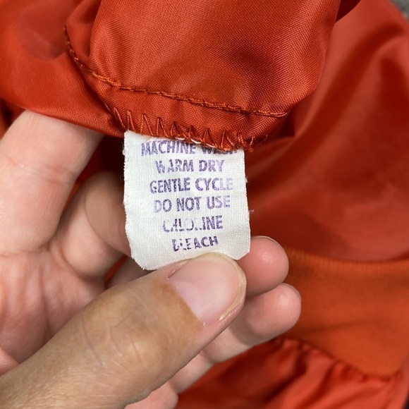Vintage Field And Stream Orange Pullover Windbreaker Jacket Small 70s - Picture 8 of 10